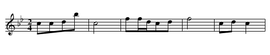 Gechang baiqiuen - staff notation
