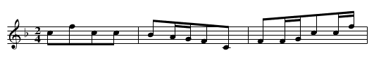 Gechang ningxiachuang - staff notation