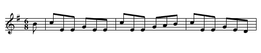 Geese in the Bog - staff notation