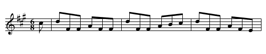 Geese in the Bog - staff notation