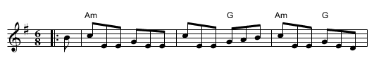 Geese in the Bog - staff notation