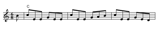Geese in the Bog - staff notation