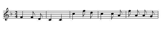 Gege song mezi - staff notation