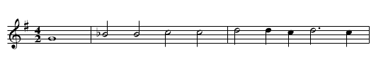 Geistliche Lieder im Jacobston - staff notation