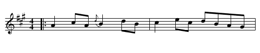 Gellan's Reel - staff notation