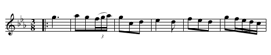 Geminiani's Minuet - staff notation