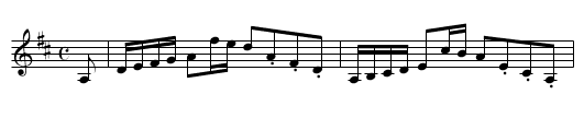 General Baillie (Lochloy) - staff notation