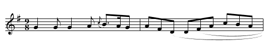 General Blakeney - staff notation