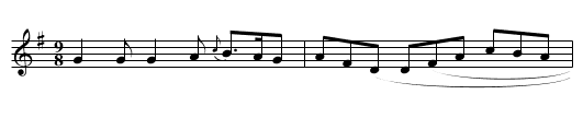 General Blakeney - staff notation