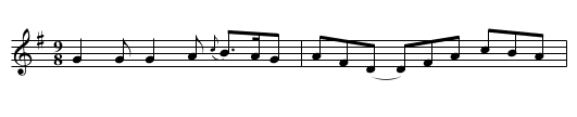 General Blakeney - staff notation