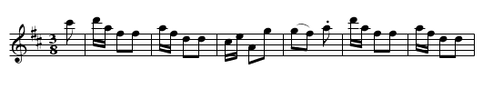 General Blutcher's Waltz - staff notation