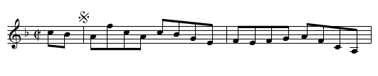 General Graham's Hornpipe - staff notation