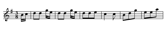 General Graham's Waltz - staff notation