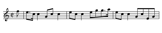 General MacDonald - staff notation