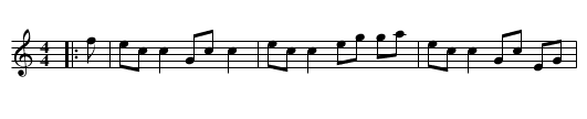 General MacDonald's Reel - staff notation