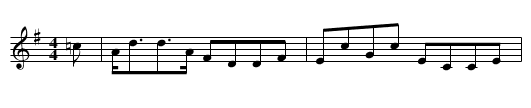 General Stewart - staff notation