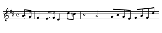 General Wayne's March - staff notation