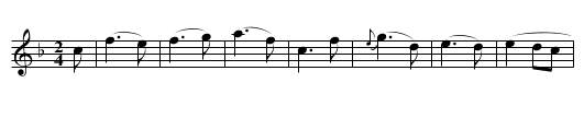 Genethig glyn Hafren - staff notation