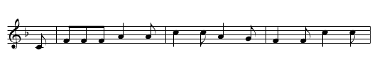 Genovefa - staff notation