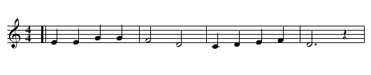 Gentle Winds of Evening! - staff notation