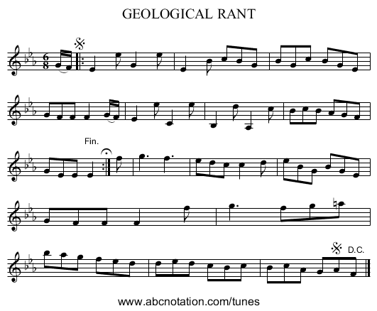 GEOLOGICAL RANT - staff notation