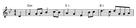 Geordie - staff notation