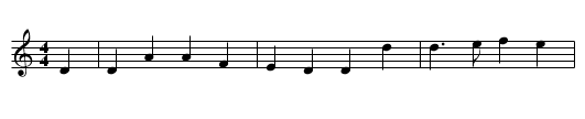 Geordie - staff notation