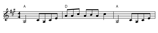 George Booker - staff notation