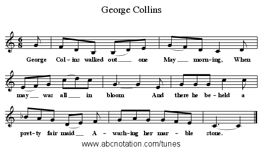 George Collins - staff notation