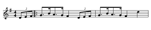 George Green's College Hornpipe - staff notation