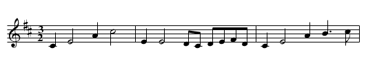 GEORGE KING'S HORNPIPE, 1st setting - staff notation