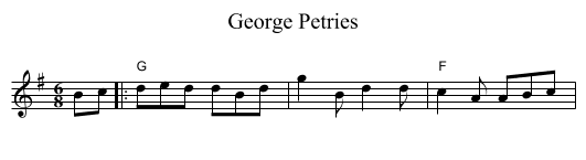 George Petries - staff notation