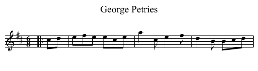 George Petries - staff notation