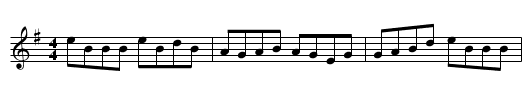 George White's Favourite - staff notation