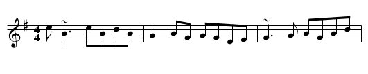 George White's Favourite - staff notation