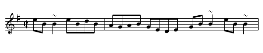 George White's Favourite - staff notation
