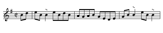 George White's Favourite - staff notation