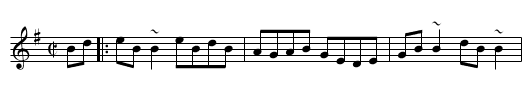 George White's Favourite - staff notation
