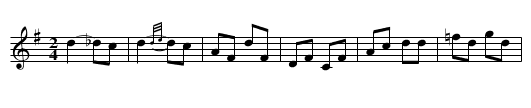 Georgia Belle - staff notation