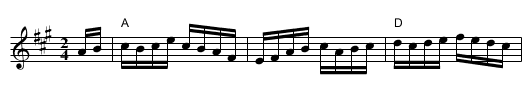 Georgia Bootlegger Rag - staff notation