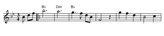 Georgiana Moon - staff notation