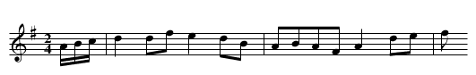 Gerald Sullivan's March - staff notation