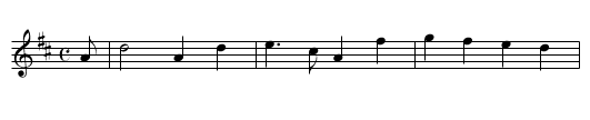 German Beau - staff notation