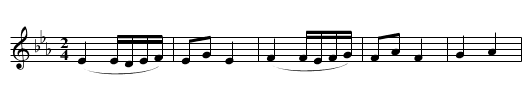 German Dance [1] - staff notation