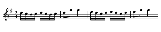 German Dance [2] - staff notation