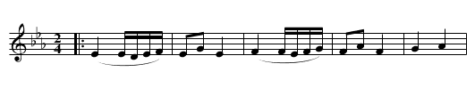 German Dance - staff notation