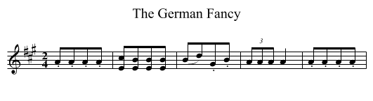 German Fancy, The - staff notation