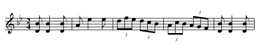 [German Tune #3] - staff notation