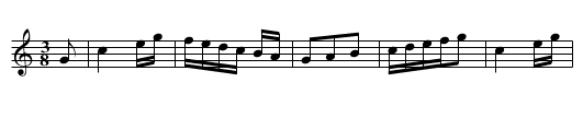 German Waltz [3] - staff notation