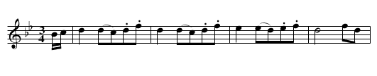 GERMAN WALTZ - staff notation